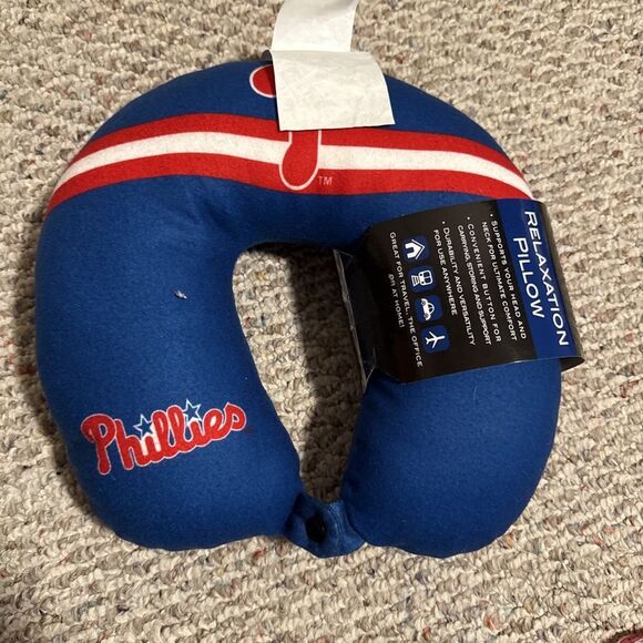 NWT Philadelphia Phillies Relaxation Travel Neck Pillow MLB - Picture 4 of 4